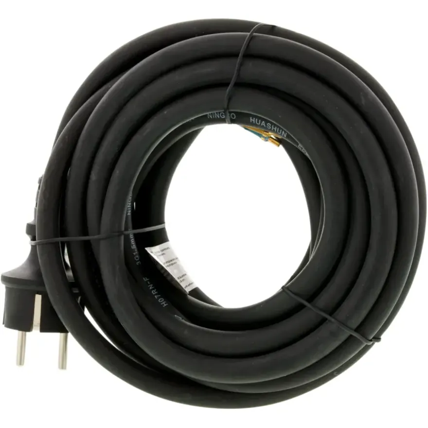Aansluitsnoer 3x1.5mm² Neopreen 5 Meter Zwart