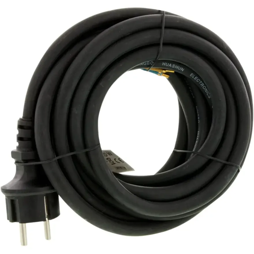 Aansluitsnoer 3x1.5mm² Neopreen 5 Meter Zwart