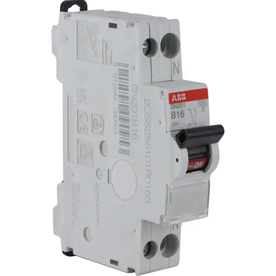 ABB HAF Installatieautomaat B-kar 16 A 1P+N
