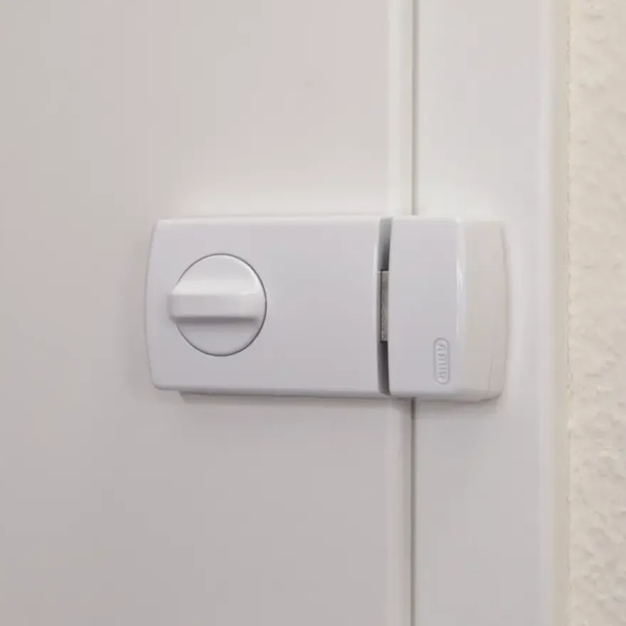 Abus bijzetslot wit