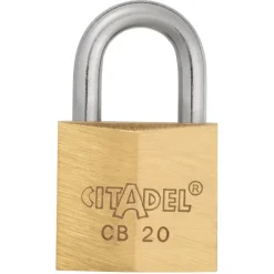 Abus Citadel hangslot 20 mm messing