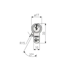 Abus deurcilinder E60NP 35/45