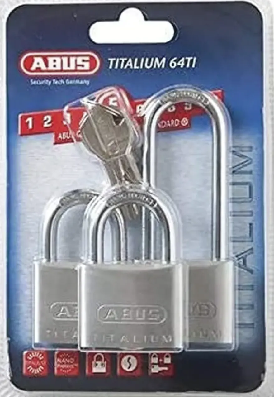Abus hangslot set Titalium 3 stuks