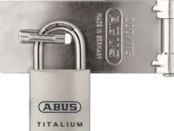 Abus hangslot Titalium met overvalsluiting