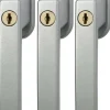 Abus raamboom aluminium met slot 3 stuks