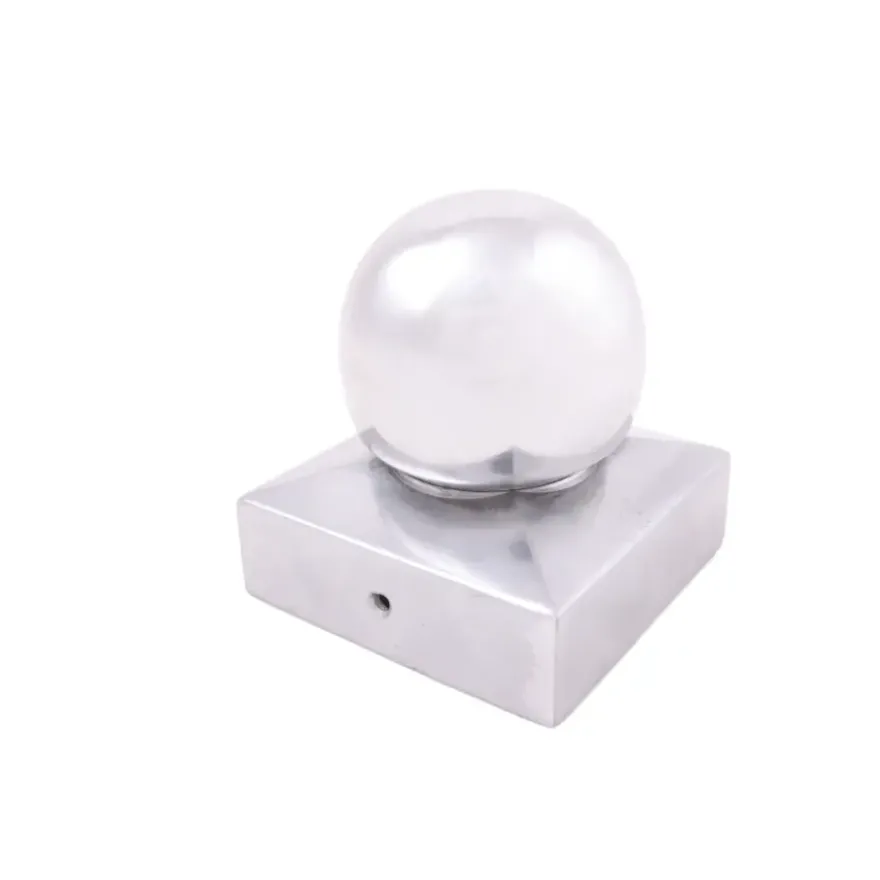 Afdekkap paalbol tuinpaal aluminium 7x7 cm
