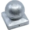 Afdekkap paalbol tuinpaal verzinkt 9x9 cm