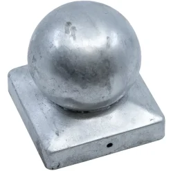 Afdekkap paalbol tuinpaal verzinkt 9x9 cm