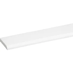 Afdeklijst grenen wit gelakt 5x37mm 270cm