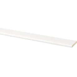 Afdeklijst grenen 6x37 mm wit gegrond lengte 270 cm