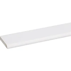 Afdeklijst grenen 6x37 mm wit gegrond lengte 270 cm
