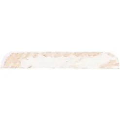 Afdeklijst grenen 6x37 mm wit gegrond lengte 270 cm