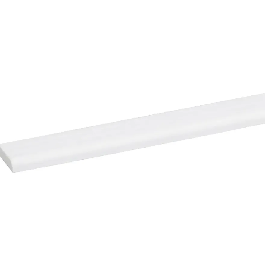 Afdeklijst grenen 4x18 mm wit lengte 270 cm