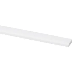 Afdeklijst grenen 4x18 mm wit lengte 270 cm