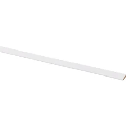Afdeklijst MDF 4x22 mm wit lengte 260 cm
