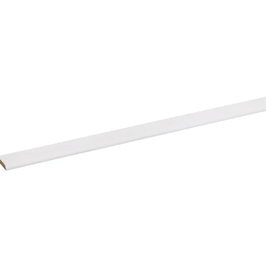 Afdeklijst MDF zelfklevend wit 4x22 mm lengte 260 cm