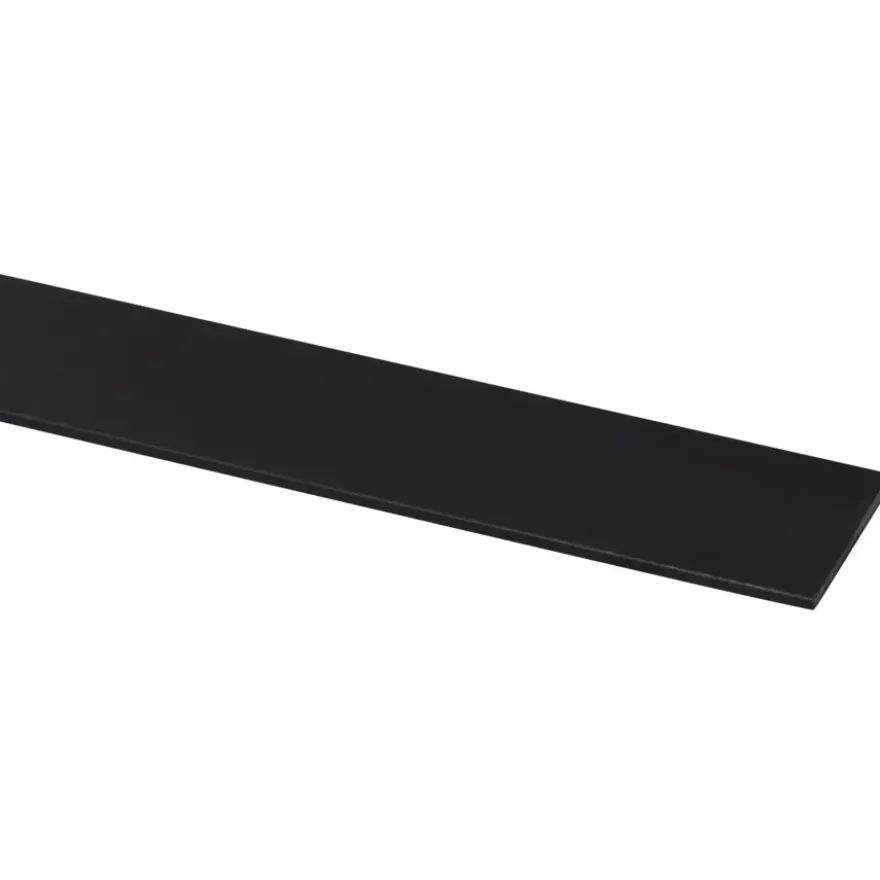 Afdekprofiel kunststof zwart zelfklevend 2x30mm 260cm