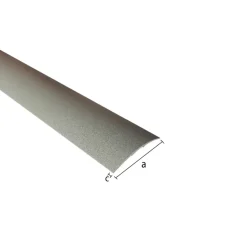Afdekprofiel aluminium rond beton 40x3.2x1x1000mm