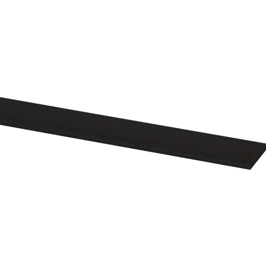 Afdekprofiel zelfklevend kunststof zwart 2x20mm 260cm