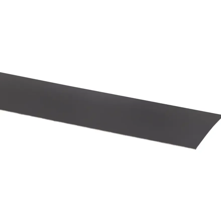 Afplakstrook 60,5x2,8cm Donker grijs 2 stuks