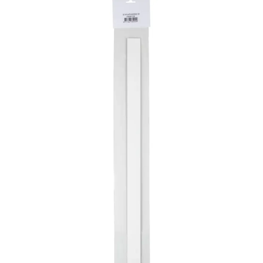 Afplakstrook 60,5x2,8cm Wit 2 stuks