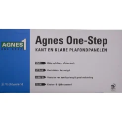 AGNES plafondplaat vochtwerend wit stuc 120x60 cm (4 stuks, ca 2,88 m2)