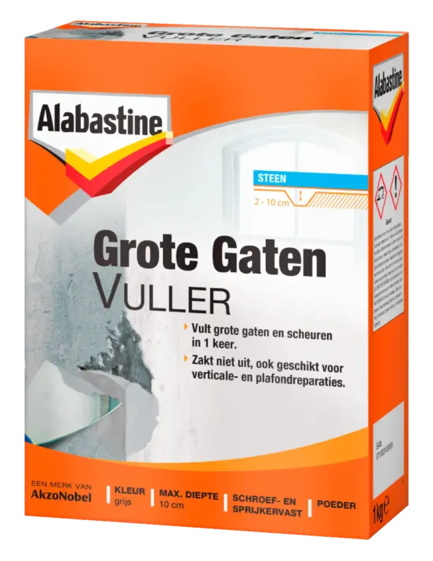 Alabastine muurvuller grote gaten 1 kilogram