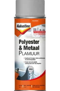 Alabastine polyester en metaal primer grijs 400 ml