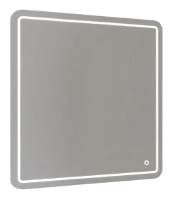 Allibert badkamerspiegel Kruz met verlichting rechthoek 80 x 80 cm RVS
