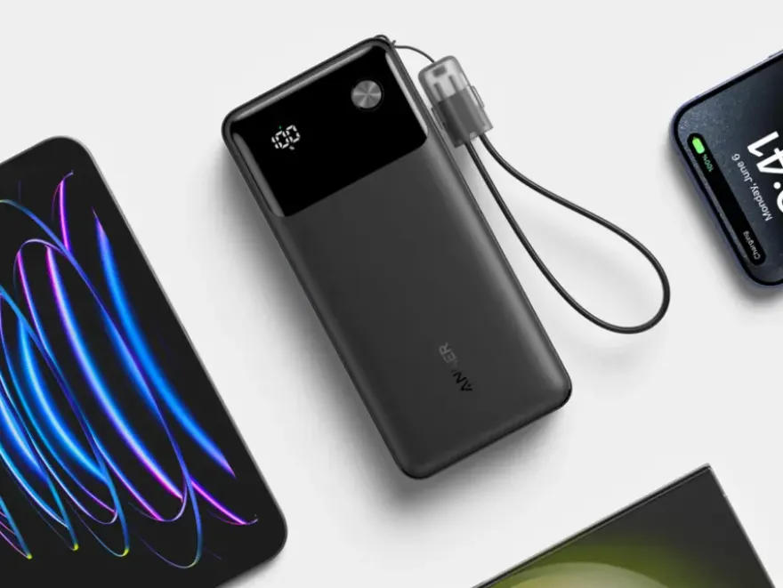 Anker powerbank snelladen 20.000 mAh zwart
