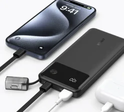 Anker powerbank snelladen 10.000 mAh zwart