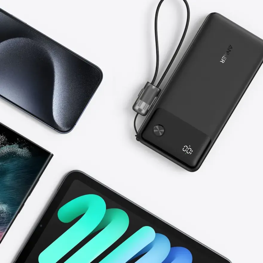 Anker powerbank snelladen 10.000 mAh zwart