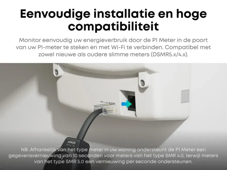 Anker P1 slimme energiemeter voor thuisbatterij Solix Solarbank 2 & 3