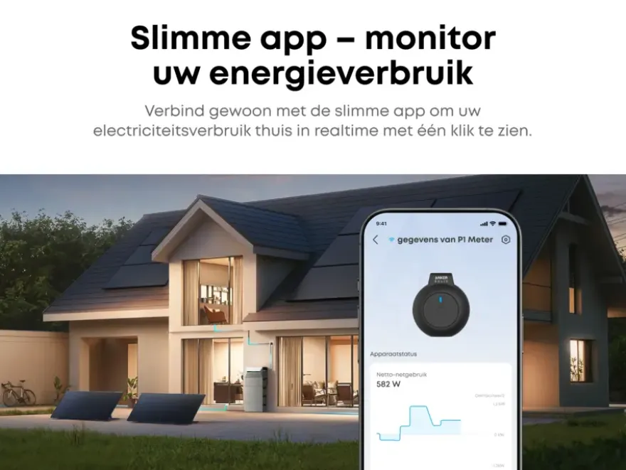 Anker P1 slimme energiemeter voor thuisbatterij Solix Solarbank 2 & 3