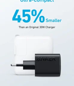 Anker 323 USB-C dual snellader zwart