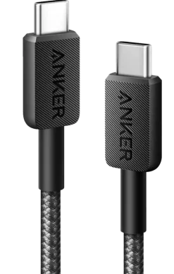 Anker 322 USB-C naar USB-C kabel snelladen 1 m zwart