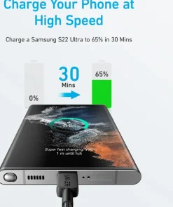 Anker 322 USB-C naar USB-C kabel snelladen 1 m zwart