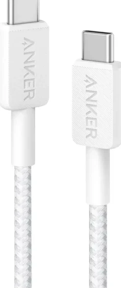 Anker 322 USB-C naar USB-C kabel snelladen 1 m wit