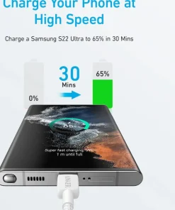 Anker 322 USB-C naar USB-C kabel snelladen 1 m wit