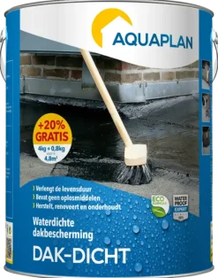 Aquaplan Dak-Dicht renovatiecoating 4 liter + 20% gratis