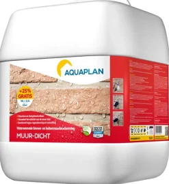 Aquaplan Muur-Dicht coating 10 liter + 25% gratis