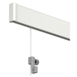 Artiteq Click Rail schilderij ophangsysteem compleet 4 meter wit RAL 9010