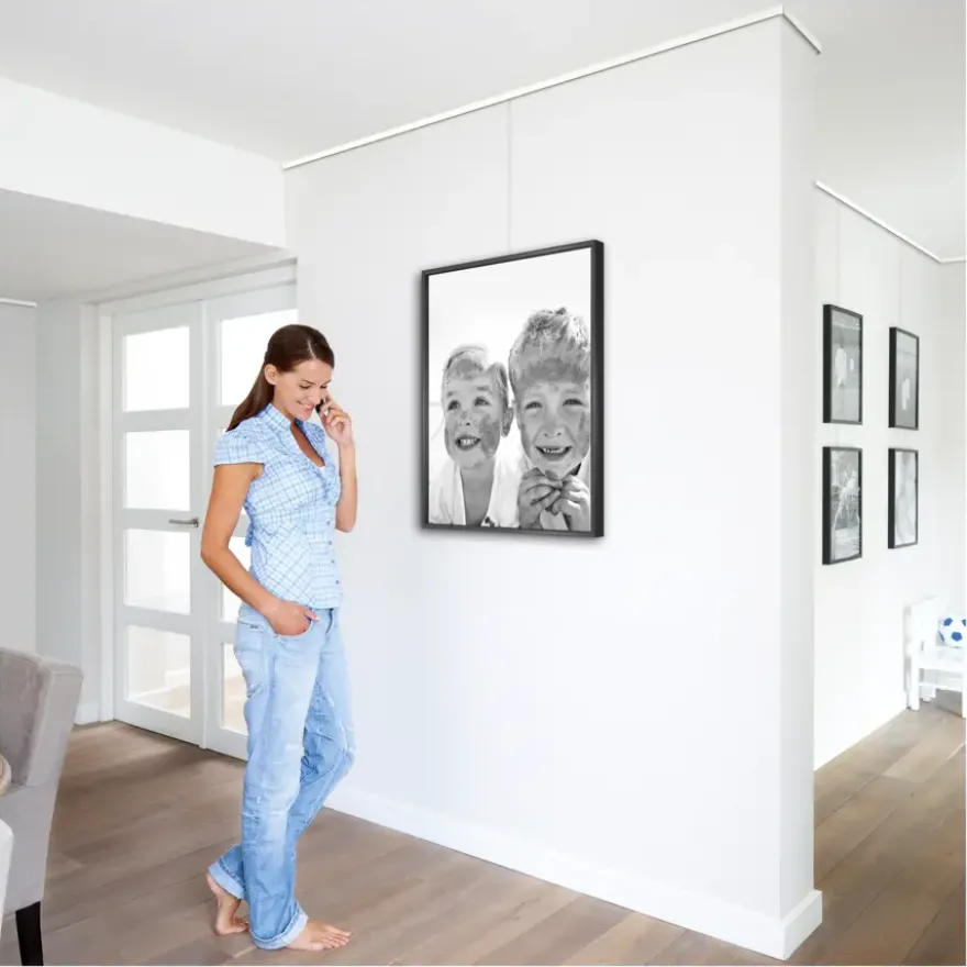 Artiteq Click Rail schilderij ophangsysteem compleet 2 meter aluminium