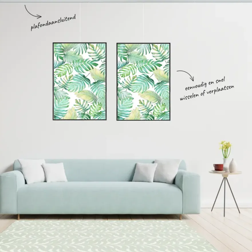 Artiteq Click Rail schilderij ophangsysteem compleet 2 meter aluminium