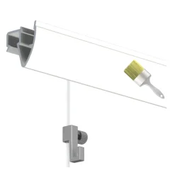 Artiteq Up Rail schilderij ophangsysteem compleet 2 meter wit (RAL 9016) overschilderbaar