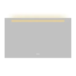 Atlantic badkamerspiegel Delon met verlichting rechthoek 60 x 100 cm chroom