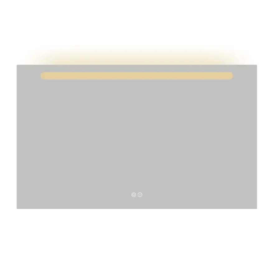 Atlantic badkamerspiegel Delon met verlichting rechthoek 60 x 100 cm chroom
