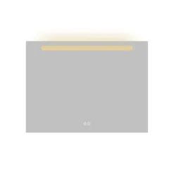Atlantic badkamerspiegel Delon met verlichting rechthoek 60 x 80 cm chroom