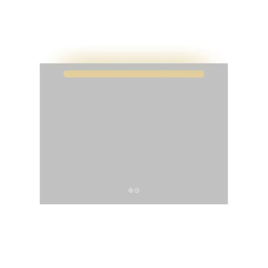 Atlantic badkamerspiegel Delon met verlichting rechthoek 60 x 80 cm chroom