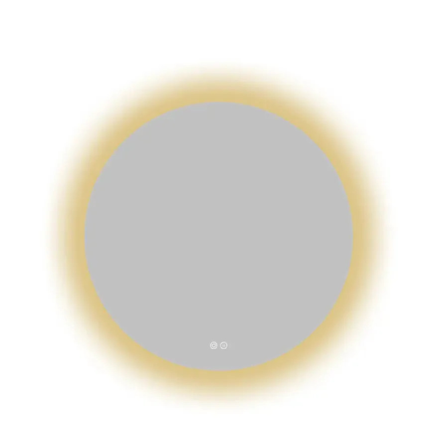 Atlantic badkamerspiegel Lexie met verlichting rond ø 70 cm chroom